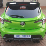 Toyota Corolla hatchback 18+ Tom's style carbon diffuser