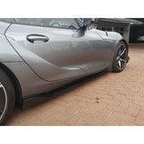 Toyota Supra A90 MZ Speed-style carbon fiber side skirts