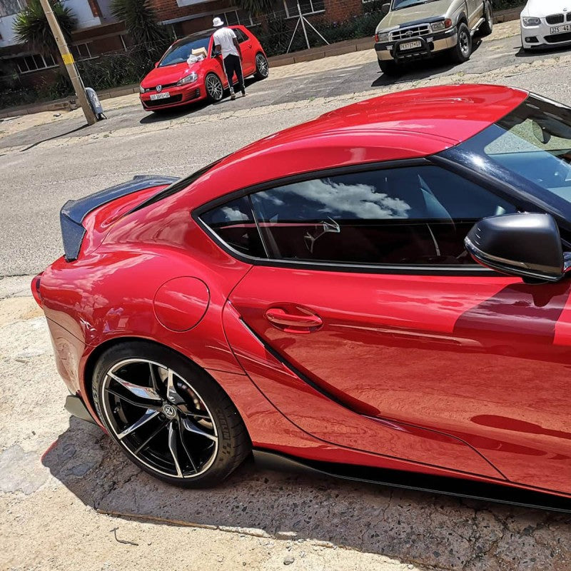 Toyota Supra A90 V style carbon fiber boot spoiler