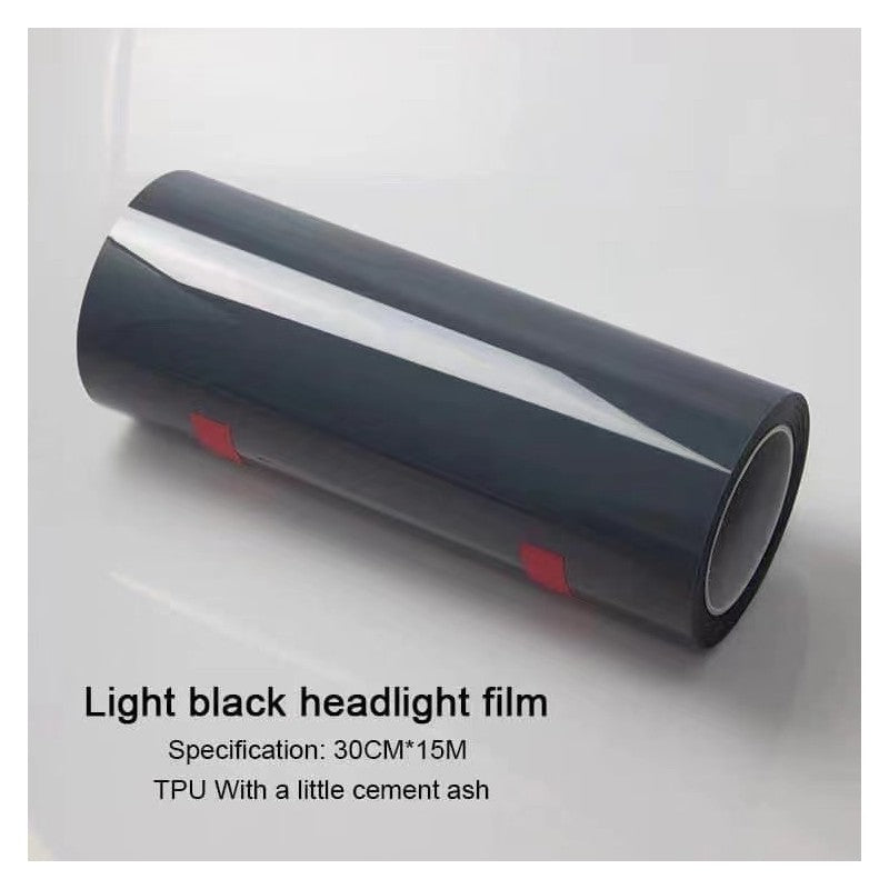 TPU Headlight PPF protection film - light black (per roll)
