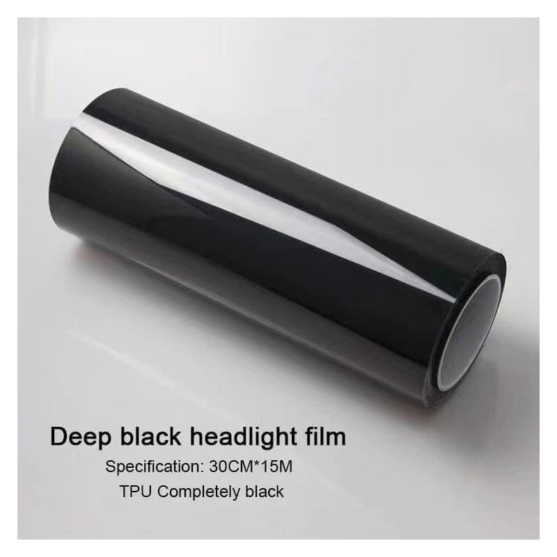 TPU Headlight PPF protection film - dark black (per roll)