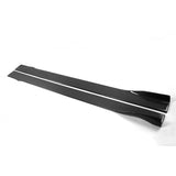 Universal JDM-style carbon fiber side skirt extension