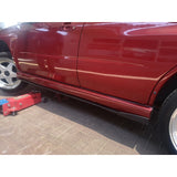 Universal side skirt extension (w/wing matt black)