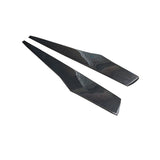 Universal V style carbon fiber side skirt extension