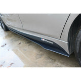 Universal V style carbon fiber side skirt extension