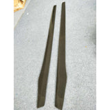 Universal V style carbon fiber side skirt extension