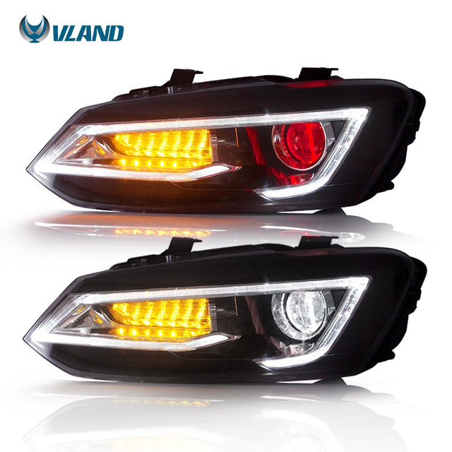 Polo 6 11-17 projector LED head light (Vland)