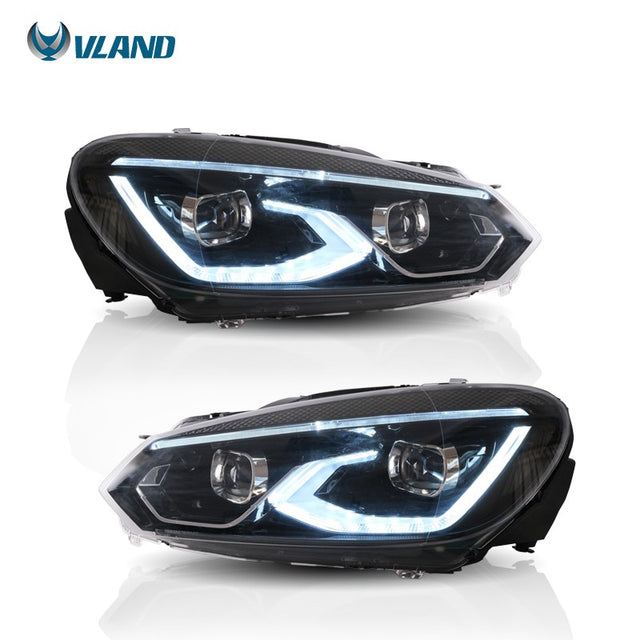 Golf 6 08-14 LED Projector Headlight (Vland)
