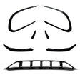 W117 facelift 16-18 8pcs front lip & canards