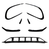 W117 facelift 16-18 8pcs front lip & canards