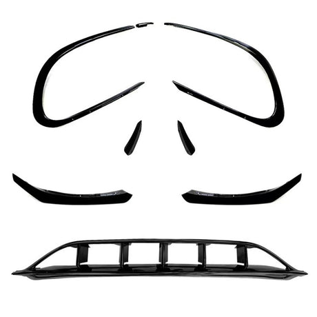 W117 facelift 16-18 8pcs front lip & canards