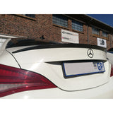 W117 P style carbon fiber boot spoiler