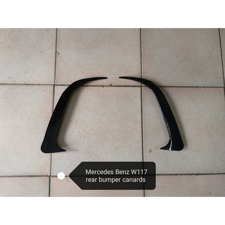 W117 rear bumper canards