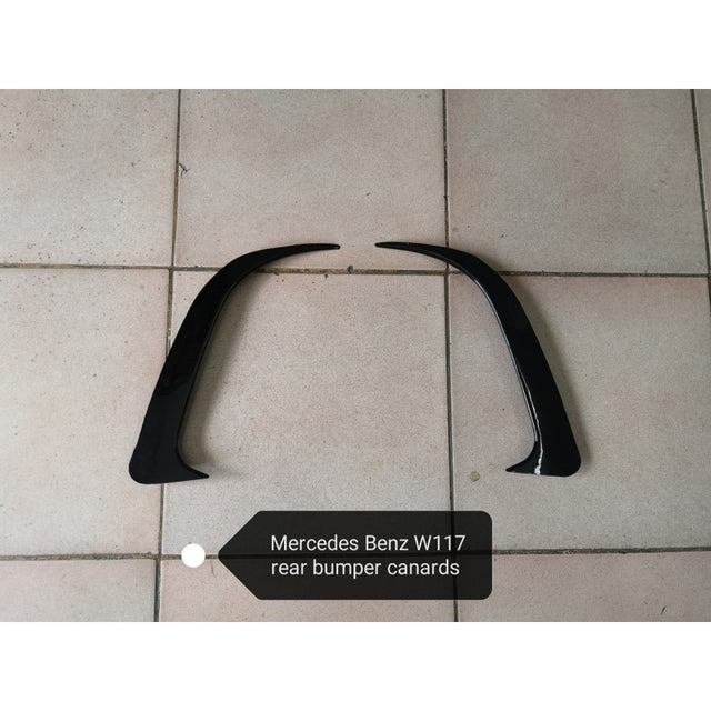 W117 rear bumper canards