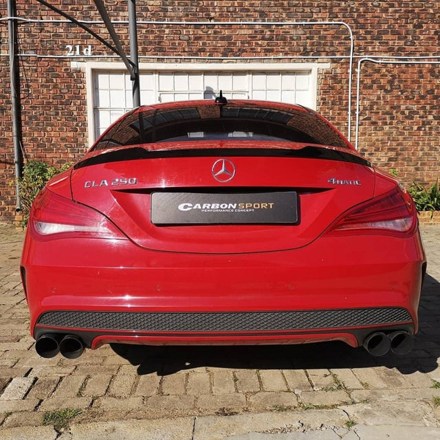 W117 V style boot spoiler