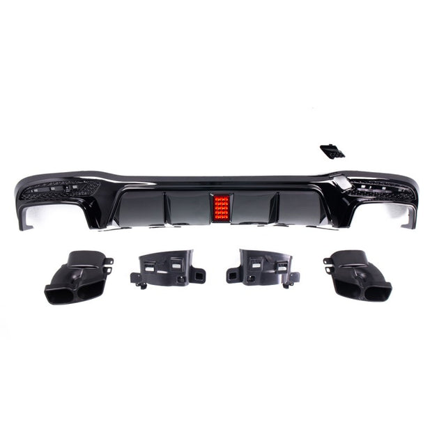 W166 15-19 B-style rear diffuser w/brakelight