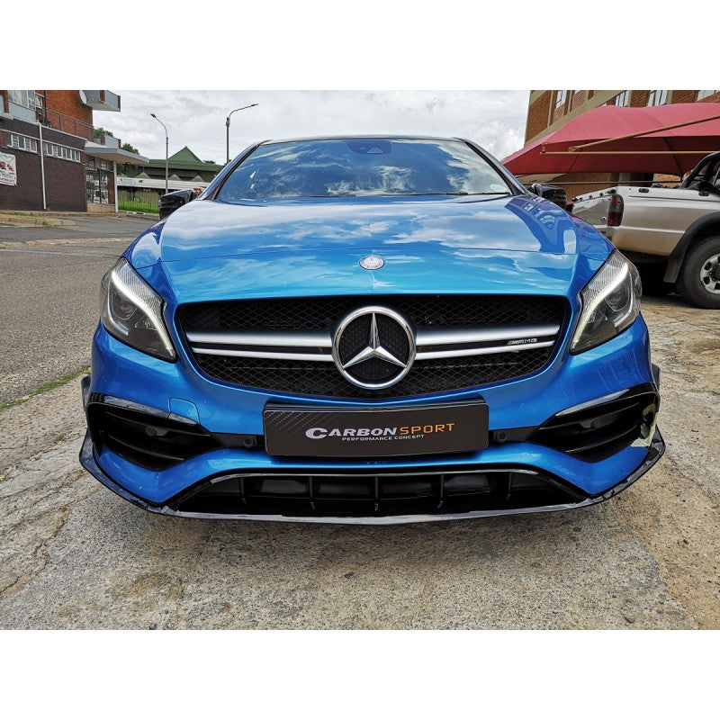 W176 16-18 AMG 7pcs front lip w/canards