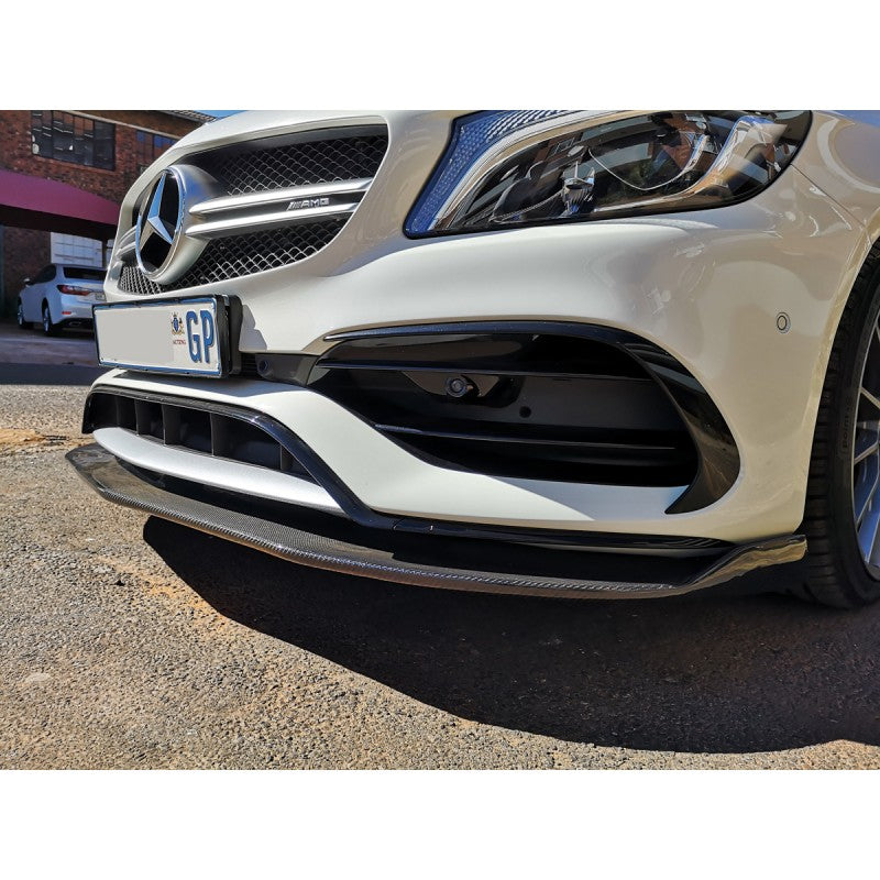 W176 16-18 Revo style carbon fiber front lip