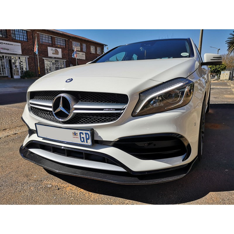 W176 16-18 Revo style carbon fiber front lip