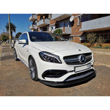 W176 16-18 Revo style carbon fiber front lip