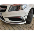 W176 6pcs carbon fiber front bumper canards