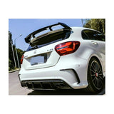 W176 A45 rear diffuser w/tailpipe (Black)