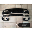 W176 A45 rear diffuser w/tailpipe (Black)