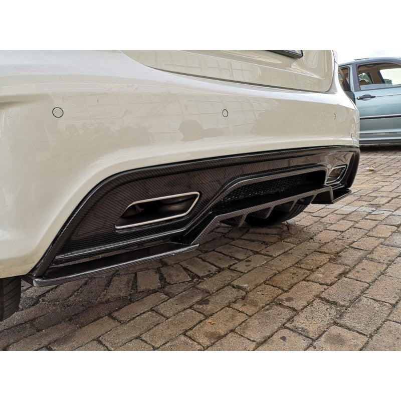 W176 Revo style carbon fiber diffuser