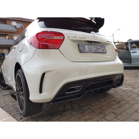W176 Revo style carbon fiber diffuser