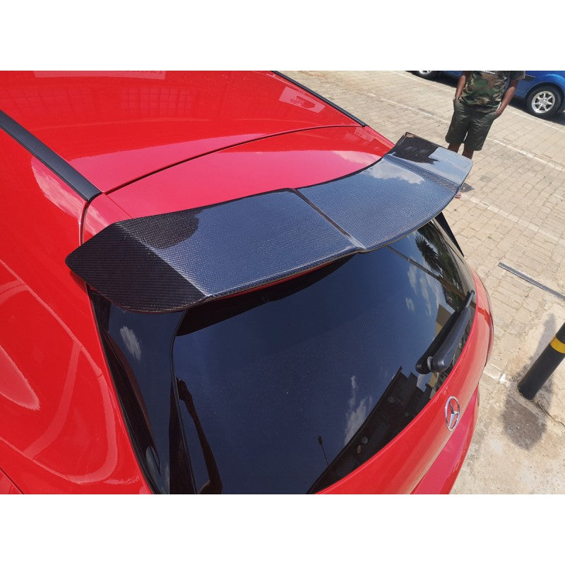 W176 Revo style carbon fiber roof spoiler