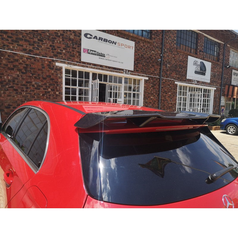 W176 Revo style carbon fiber roof spoiler
