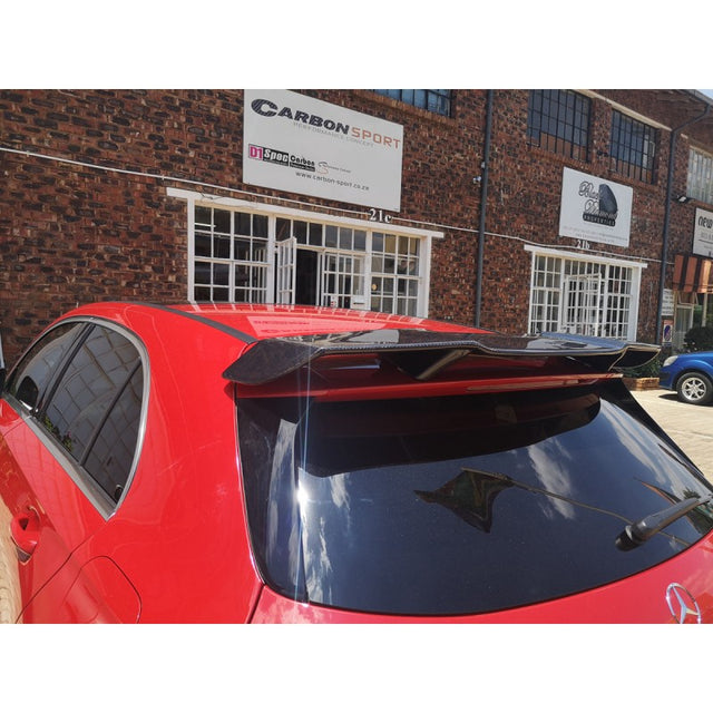W176 Revo style carbon fiber roof spoiler