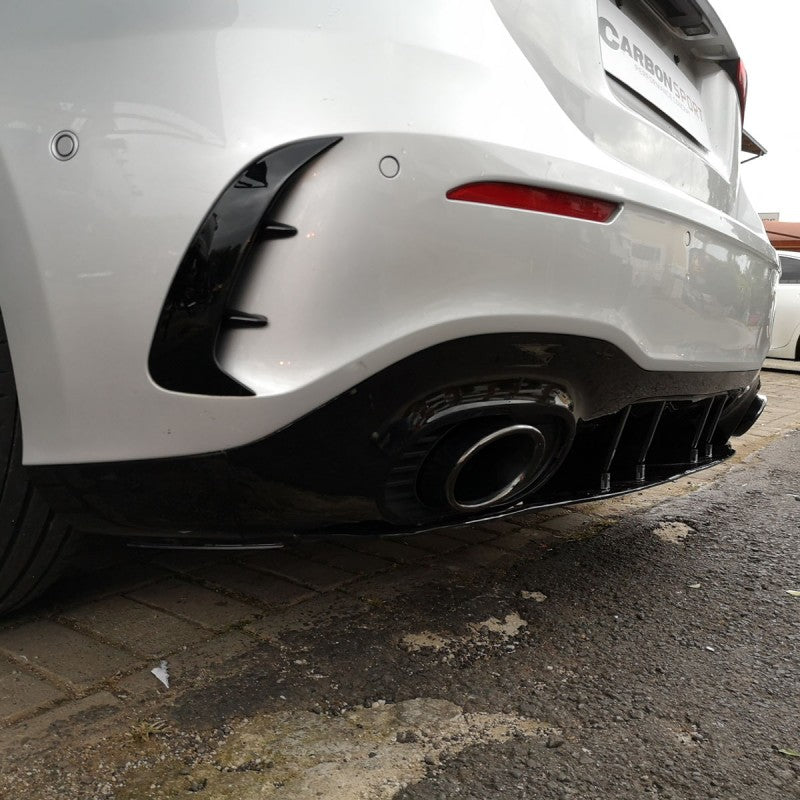 W177 hatchback AMG A35 style rear diffuser w/tailpipe
