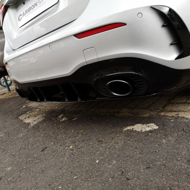 W177 hatchback AMG A35 style rear diffuser w/tailpipe