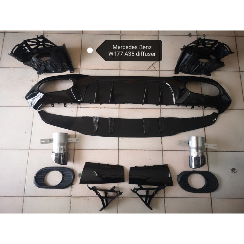 W177 Sedan AMG A35 style rear diffuser