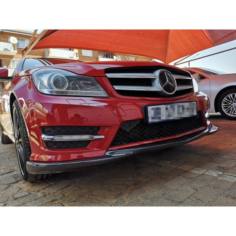 W204 12-15 AMG GH-style carbon fiber front lip