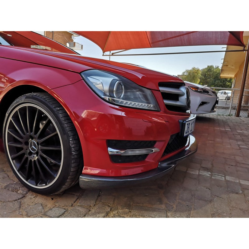 W204 12-15 AMG GH-style carbon fiber front lip