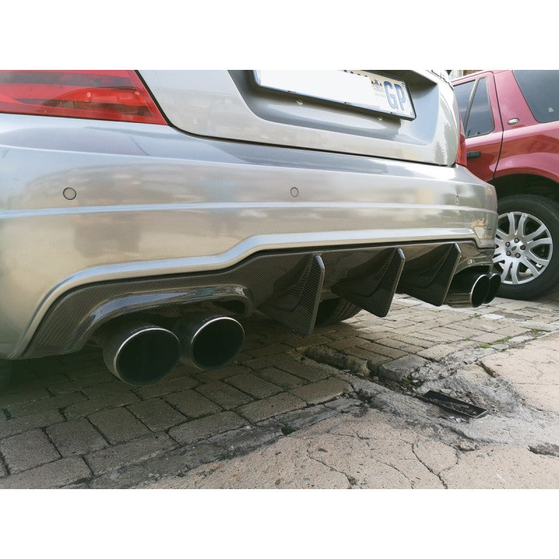W204 12-15 C63 carbon fiber rear diffuser