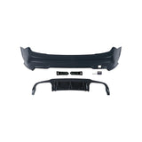 W204 12-15 C63 style rear bumper w/diffuser
