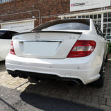 W204 12-15 C63 style rear bumper w/diffuser