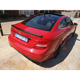 W204 2D AMG-style carbon fiber boot spoiler