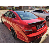W204 2D AMG-style carbon fiber boot spoiler