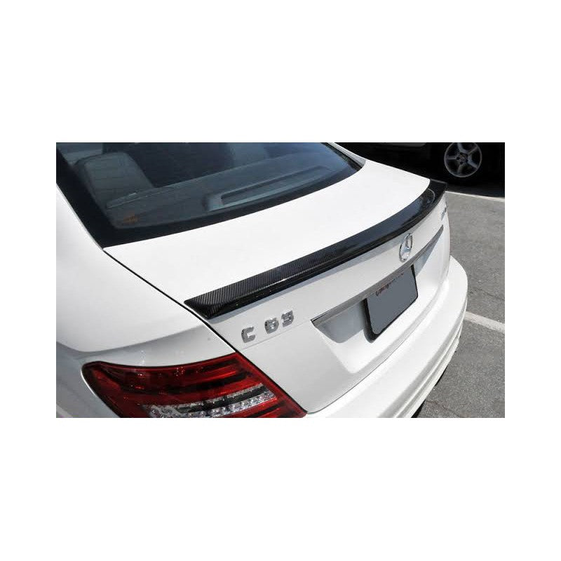 W204 4D AMG style carbon fiber boot spoiler