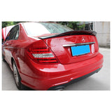 W204 4D R-style carbon fiber wing