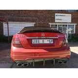 W204 4D R-style carbon fiber wing