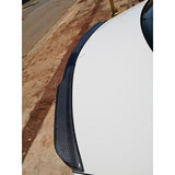 W204 4D V style carbon fiber boot spoiler