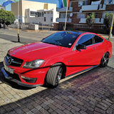 W204 C63 carbon fiber side skirts