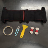 W204 AMG steering wheel suede alcantara DIY kit - Red