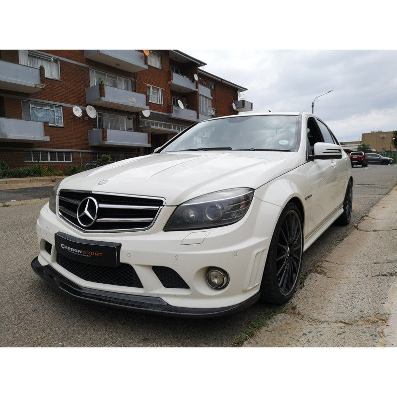 W204 C63 08-11 AK-style carbon fiber front lip
