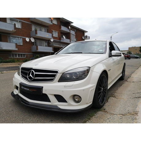 W204 C63 08-11 AK-style carbon fiber front lip